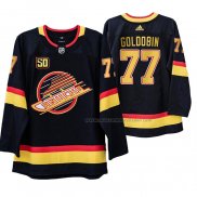 Maillot Hockey Vancouver Canucks Nikolay Goldobin 50 Anniversaire 90's Flying Skate Noir