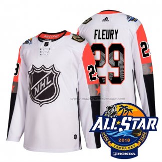 Maillot Hockey 2018 All Star Vegas Golden Knights Andre Fleury Authentique Blanc