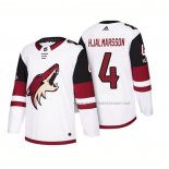 Maillot Hockey Arizona Coyotes Niklas Hjalmarsson 2018 Season Centennial Patch Team Road Blanc