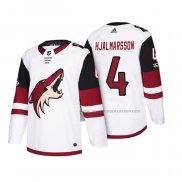 Maillot Hockey Arizona Coyotes Niklas Hjalmarsson 2018 Season Centennial Patch Team Road Blanc