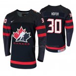 Maillot Hockey Canada Joel Hofer 2020 Iihf World Junior Championship Noir