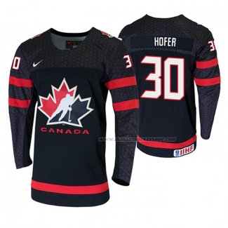 Maillot Hockey Canada Joel Hofer 2020 Iihf World Junior Championship Noir