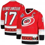 Maillot Hockey Carolina Hurricanes Rod Brind'amour Mitchell & Ness 2005-06 Captain Patch Blue Line Rouge