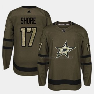 Maillot Hockey Dallas Stars Devin Shore 2018 Salute To Service Vert Militar
