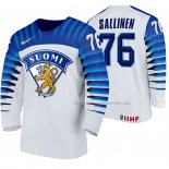Maillot Hockey Finlandia Jere Sallinen Domicile 2020 Iihf World Championship Blanc