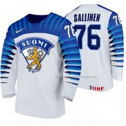 Maillot Hockey Finlandia Jere Sallinen Domicile 2020 Iihf World Championship Blanc