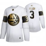 Maillot Hockey Golden Edition New York Islanders Adam Pelech Limited Blanc