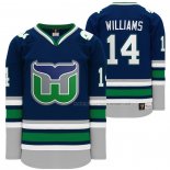 Maillot Hockey Hartford Whalers Justin Williams Heritage Night Throwback Bleu