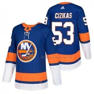 Maillot Hockey New York Islanders Casey Cizikas Authentique Domicile 2018 Bleu