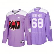 Maillot Hockey Ottawa Senators Mike Hoffman Authentique 2018 Fights Cancer Volet