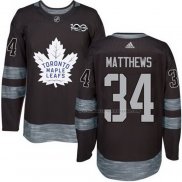 Maillot Hockey Toronto Maple Leafs Auston Matthews 1917-2017 100th Anniversaire Noir