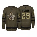 Maillot Hockey Toronto Maple Leafs William Nylander 2018 Salute To Service Vert Militar