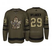 Maillot Hockey Toronto Maple Leafs William Nylander 2018 Salute To Service Vert Militar