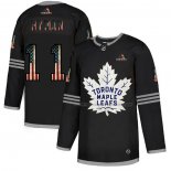 Maillot Hockey Toronto Maple Leafs Zach Hyman 2020 USA Flag Noir