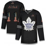 Maillot Hockey Toronto Maple Leafs Zach Hyman 2020 USA Flag Noir