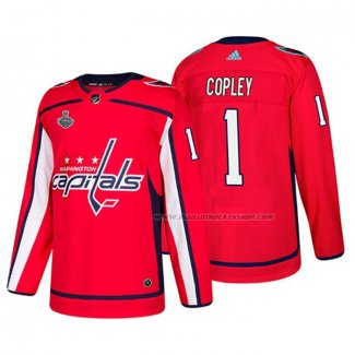 Maillot Hockey Washington Capitals Pheonix Copley Bound Patch Stanley Cup Final Rouge