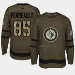 Maillot Hockey Winnipeg Jets Mathieu Perreault 2018 Salute To Service Vert Militar