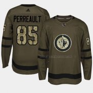 Maillot Hockey Winnipeg Jets Mathieu Perreault 2018 Salute To Service Vert Militar
