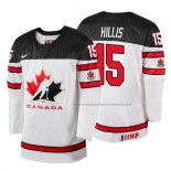 Maillot Hockey Canada Cameron Hillis 2018 Iihf World Championship Joueur Blanc