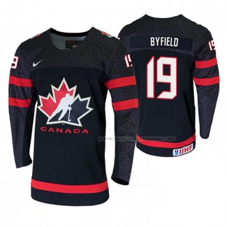 Maillot Hockey Canada Quinton Byfield 2020 Iihf World Junior Championship Noir