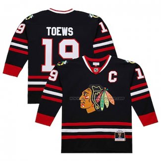 Maillot Hockey Chicago Blackhawks Jonathan Toews Mitchell & Ness 2008-09 Noir