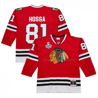 Maillot Hockey Chicago Blackhawks Marian Hossa Mitchell & Ness 2014-15 Rouge