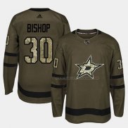 Maillot Hockey Dallas Stars Ben Bishop 2018 Salute To Service Vert Militar