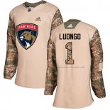 Maillot Hockey Femme Florida Panthers Roberto Luongo Authentique 2017 Veterans Day Camouflage