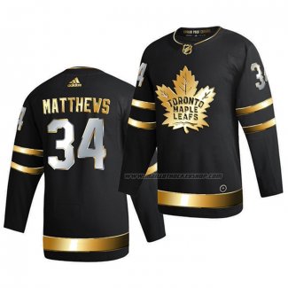 Maillot Hockey Golden Edition Toronto Maple Leafs Auston Matthews Limited Authentique 2020-21 Noir