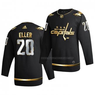 Maillot Hockey Golden Edition Washington Capitals Lars Eller Limited Authentique 2020-21 Noir