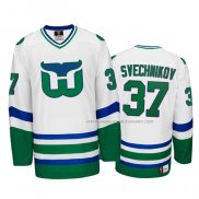 Maillot Hockey Hartford Whalers Andrei Svechnikov Heritage Throwback Blanc