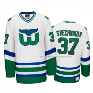 Maillot Hockey Hartford Whalers Andrei Svechnikov Heritage Throwback Blanc