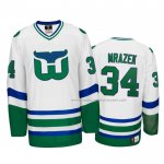 Maillot Hockey Hartford Whalers Petr Mrazek Heritage Throwback Blanc