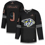 Maillot Hockey Nashville Predators Filip Forsberg 2020 USA Flag Noir