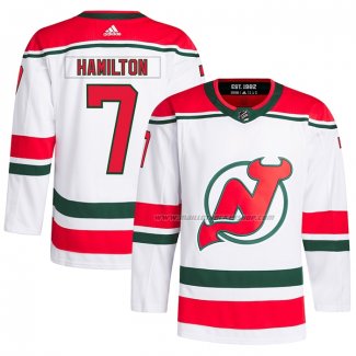 Maillot Hockey New Jersey Devils Dougie Hamilton Authentique 2022-23 Blanc