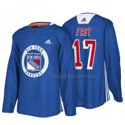 Maillot Hockey New York Rangers Jesper Fast New Season Practice Bleu