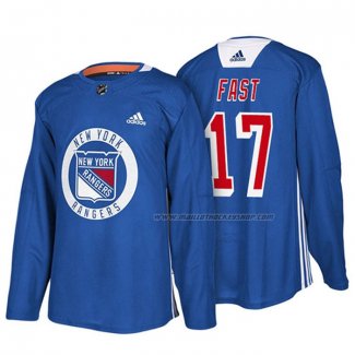 Maillot Hockey New York Rangers Jesper Fast New Season Practice Bleu