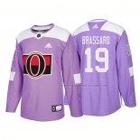 Maillot Hockey Ottawa Senators Derick Brassard Authentique 2018 Fights Cancer Volet