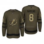 Maillot Hockey San Jose Sharks Joe Pavelski 2018 Salute To Service Vert Militar