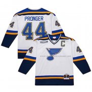 Maillot Hockey St. Louis Blues Chris Pronger Mitchell & Ness 1999-00 Blanc
