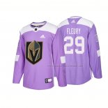 Maillot Hockey Vegas Golden Knights Marc Andre Fleury Authentique 2018 Fights Cancer Volet