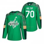 Maillot Hockey Washington Capitals Braden Holtby 2018 Dia de San Patricio Vert