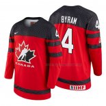 Maillot Hockey Canada Bowen Byram 2018 Iihf World Championship Joueur Rouge