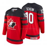 Maillot Hockey Canada Brayden Schenn 2018 Iihf World Championship Joueur Rouge