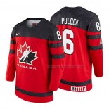 Maillot Hockey Canada Ryan Pulock 2018 Iihf World Championship Joueur Rouge