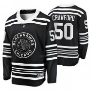Maillot Hockey Chicago Blackhawks Corey Crawford Premier Alterner Noir