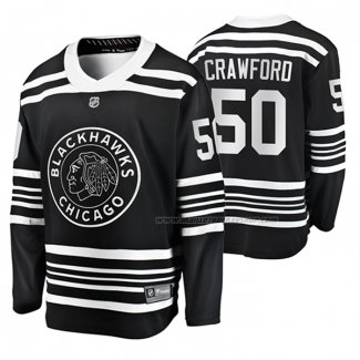 Maillot Hockey Chicago Blackhawks Corey Crawford Premier Alterner Noir