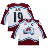 Maillot Hockey Colorado Avalanche Joe Sakic Mitchell & Ness 2000-01 Blanc