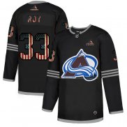 Maillot Hockey Colorado Avalanche Patrick Roy 2020 USA Flag Noir