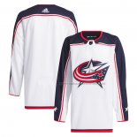 Maillot Hockey Columbus Blue Jackets Exterieur Primegreen Authentique Blanc